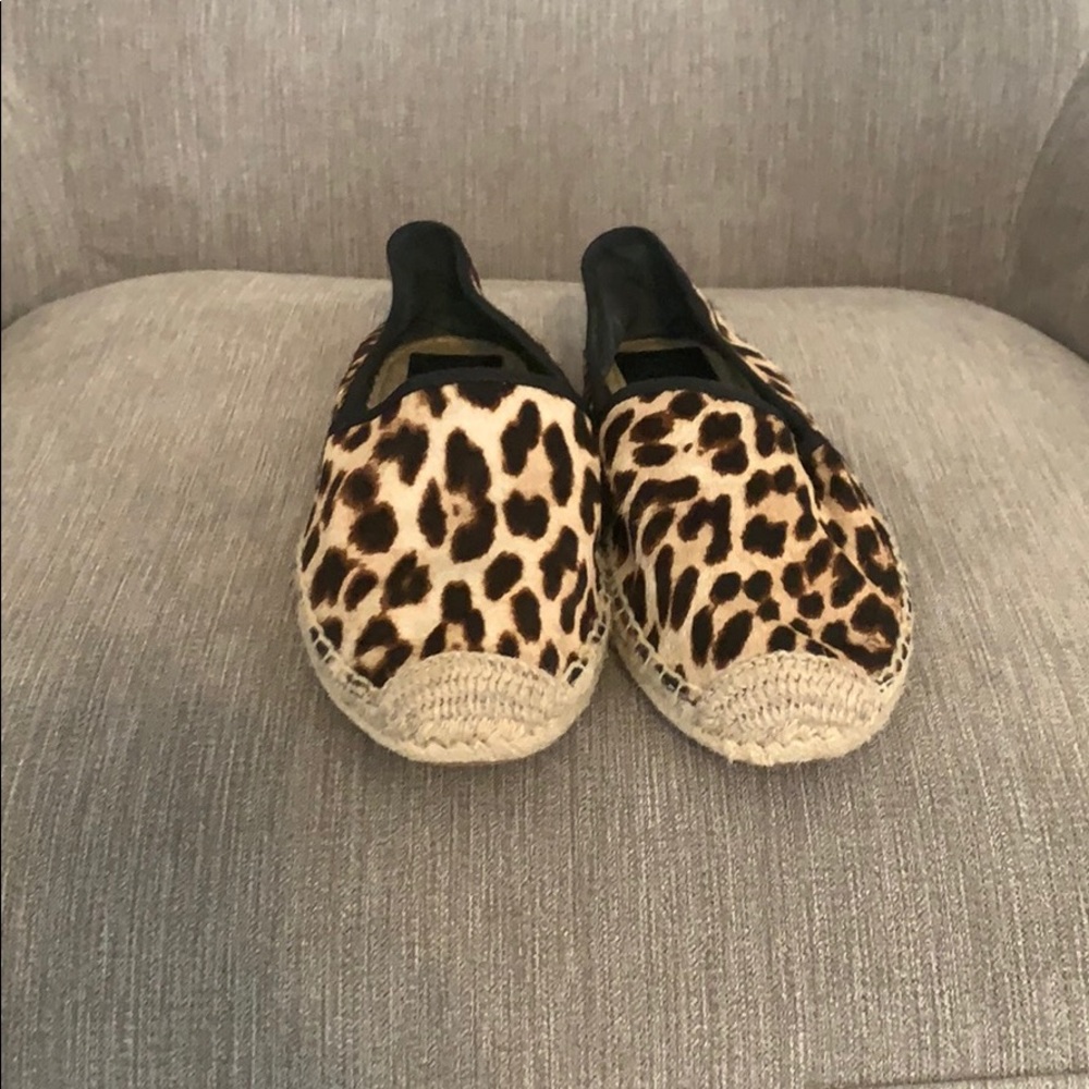 Tory Burch Leopard Espadrilles size 11